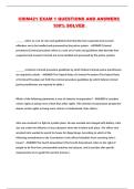 CRIM421 EXAM 1 QUESTIONS AND ANSWERS 100&percnt; SOLVED 