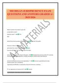 MICHIGAN JURISPRUDENCE EXAM QUESTIONS AND ANSWERS GRADED A&plus; 2025&sol;2026
