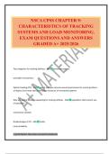 NSCA CPSS CHAPTER 9&colon; CHARACTERISTICS OF TRACKING SYSTEMS AND LOAD MONITORING&period; EXAM QUESTIONS AND ANSWERS GRADED A&plus; 2025&sol;2026