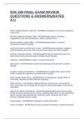 IDIS 199 FINAL EXAM REVIEW QUESTIONS & ANSWERS&lpar;RATED A&plus;&rpar;