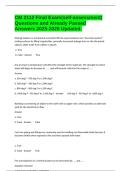 CM 2112 Final Exam&lpar;self-assessment&rpar; Questions and Already Passed Answers 2025-2026 Updated&period;
