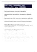 MGG exam 8 &lpar;questions well answered&rpar; A&plus; rated 2025&sol;2026