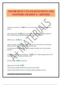 NSG500 QUIZ 3 EXAM QUESTIONS AND ANSWERS GRADED A&plus; 2025&sol;2026