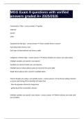 MGG Exam 9 questions with verified answers graded A&plus; 2025&sol;2026
