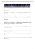 MGG 150&colon; Business and Society Exam &num;1 questions well answered 2025&sol;2026