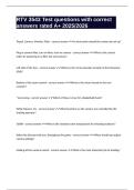 RTV 3543 Test questions with correct answers rated A&plus; 2025&sol;2026