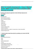 NSG 121 Health Assessment &ndash; Exam 2 Mental Health &lpar;MDD & Suicide Risk&rpar; Complete Q&A- Herzing University&period;pdf