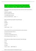 Earth Science Final Exam Questions Fully Solved Test 2025-2026 Updated&period;