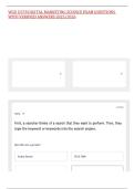 WGU D378 DIGITAL MARKETING SCIENCE EXAM QUESTIONS WITH VERIFIED ANSWERS 2025&sol;2026&comma;100&percnt;CORRECT