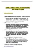 ARTIBA ARTIFICIAL INTELLIGENCE ENGINEER CERTIFICATION EXAM