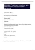 MMG 201 Final Exam questions with 100&percnt; correct answers rated A&plus; 2025&sol;2026
