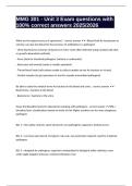 MMG 301 - Unit 3 Exam questions with 100&percnt;  correct answers 2025&sol;2026