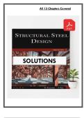 Solutions Manual to Structural Steel Design &lpar;3rd Edition&rpar; by Aghayere