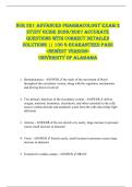 NUR 521 Advanced Pharmacology EXAM 2  STUDY GUIDE 2026&sol;2027 ACCURATE  QUESTIONS WITH CORRECT DETAILED  SOLUTIONS &vert;&vert; 100 &percnt; GUARANTEED PASS  <NEWEST VERSION>  University of Alabama 