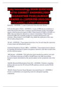 Kuby Immunology EXAM QUESTIONS WITH CORRECT ANSWERS&vert;&vert;100&percnt; GUARANTEED PASS&vert;&vert;ALREADY GRADED A&plus;&vert;&vert;UPDATED 2025&sol;2026 SYLLABUS&vert;&vert;<LATEST VERSION>
