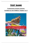 Fundamentals of Organic Chemistry &lpar;7th Edition&rpar; by John E&period; McMurry &ndash; Chapters 1&ndash;17 Test Bank