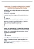 BPI BUILDING ANALYST EXAM QUESTIONS AND CORRECT ANSWERS 100&percnt; VERIFIED LATEST UPDATE&excl;&excl;