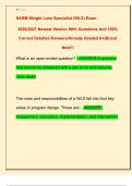 NASM Weight Loss Specialist &lpar;WLS&rpar; Exam  2026&sol;2027 Newest Version With Questions And 100&percnt;  Correct Detailed Answers&sol;Already Graded A&plus;&vert;Brand  New&excl;&excl;&excl; 