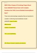 NBCE&colon; Minor Surgery & Proctology Oregon Board  Exam-2026&sol;2027 Newest Exam with Complete  Questions And 100&percnt; Correct Detailed Answers&vert;&vert;Brand  New&excl;&excl;&excl; 