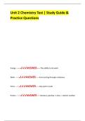 Unit 2 Chemistry Test &vert; Study Guide &  Practice Questions