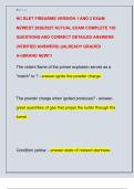 NC BLET FIREARMS VERSION 1 AND 2 EXAM  NEWEST 2026&sol;2027 ACTUAL EXAM COMPLETE 150  QUESTIONS AND CORRECT DETAILED ANSWERS  &lpar;VERIFIED ANSWERS&rpar; &vert;&vert;ALREADY GRADED  A&plus;&vert;BRAND NEW&excl;&excl;&excl;