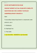 NCCER INSTRUMENTATION EXAM  2026&sol;2027 NEWEST ACTUAL EXAM WITH COMPLETE  QUESTIONS AND 100&percnt; CORRECT DETAILED  ANSWERS&vert;ALREADY GRADED A&plus;
