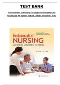 Fundamentals of Nursing&colon; Concepts and Competencies for Practice &lpar;9th Edition&rpar; by Ruth Craven &ndash; Chapters 1&ndash;43 Test Bank
