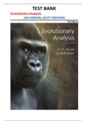 Evolutionary Analysis Test Bank 5th Edition &vert; Herron & Freeman