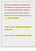 NCIA STATE EXAM NEWEST VERSION 2026&sol;2027  WITH COMPLETE 170 QUESTIONS AND SOLUTION  100&percnt; VERIFIED ANSWERS&vert;&vert;ALREDY GRADED A&plus;
