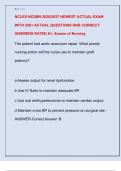 NCLEX NCSBN 2026&sol;2027 NEWEST ACTUAL EXAM  WITH 250&plus; ACTUAL QUESTIONS AND CORRECT  ANSWERS RATED A&plus;&comma; Exams of Nursing 