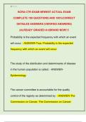   NCRA CTR EXAM NEWEST ACTUAL EXAM  COMPLETE 100 QUESTIONS AND 100&percnt;CORRECT  DETAILED ANSWERS &lpar;VERIFIED ANSWERS&rpar;  &vert;ALREADY GRADED A&plus;&vert;BRAND NEW&excl;&excl;&excl;&excl;