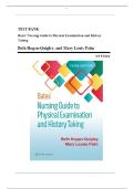 Test Bank for Bates' Nursing Guide to Physical Examination and History Taking 3rd Edition by Beth Hogan-Quigley and Mary Louis Palm isbn&colon; 9781975161095 All Chapters 1-24 Covered Graded A&plus;
