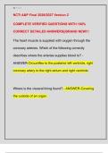NCTI A&P Final 2026&sol;2027 Version 2  COMPLETE VERIFIED QUESTIONS WITH 100&percnt;  CORRECT DETAILED ANSWERS&vert;&vert;BRAND NEW&excl;&excl;&excl;