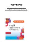 Health Assessment in Nursing &lpar;6th Edition&rpar; by Janet R&period; Weber and Jane H&period; Kelley &ndash; Chapters 1&ndash;34 &vert; Test bank with practice questions
