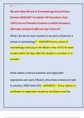 Nevada State Board of Cosmetology Actual Exam  Newest 2026&sol;2027 Complete 100 Questions And  100&percnt;Correct Detailed Answers &lpar;verified Answers&rpar;  &vert;&vert;Already Graded A&plus;&vert;&vert;Brand New Version&excl;&excl;
