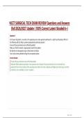 NCCT SURGICAL TECH EXAM REVIEW Questions and Answers  &vert;Fall 2026&sol;2027 Update &vert; 100&percnt; Correct Latest &lpar;Graded A&plus;&rpar;