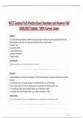 NCCT Surgical Tech Practice Exam Questions and Answers &vert;Fall  2026&sol;2027 Update &vert; 100&percnt; Correct Latest