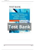 Foundations of Maternal-Newborn and Women's Health Nursing 8th Edition TEST BANK - All Chapters Included