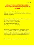 OMEGA PSI PHI HISTORY EXAM 2026  QUESTIONS AND ANSWERS&vert; ACE YOUR  GRADES&period;