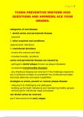 TCDHA PREVENTIVE MIDTERM 2026  QUESTIONS AND ANSWERS&vert; ACE YOUR  GRADES&period; 