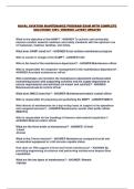 NAVAL AVIATION MAINTENANCE PROGRAM EXAM WITH COMPLETE SOLUTIONS 100&percnt; VERIFIED LATEST UPDATE&excl;&excl;