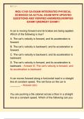 WGU C165 OA EXAM INTEGRATED PHYSICAL  SCIENCES OA ACTUAL EXAM WITH UPDATED  QUESTIONS AND VERIFIED ANSWERS&vert;&vert;VERIFIED  EXAM&excl;&excl;&excl;&vert;&vert;NEWEST EXAM&excl;&excl;&excl;