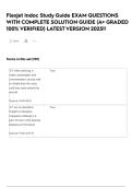 Flexjet Indoc Study Guide EXAM QUESTIONS WITH COMPLETE SOLUTION GUIDE &lpar;A&plus; GRADED 100&percnt; VERIFIED&rpar; LATEST VERSION 2025&excl;&excl;