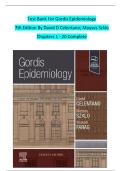 Test Bank For Gordis Epidemiology 7th Edition By David D Celentano&comma; Moyses Szklo&comma; ISBN&colon;9780323877763&comma; All Chapters 1-20 Covered 