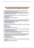 HEAVY TRUCK BRAKES MICHIGAN MECHANIC STUDY GUIDE WITH COMPLETE SOLUTIONS 100&percnt; VERIFIED LATEST UPDATE&excl;&excl;