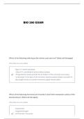 BIOL 260 FINAL QUESTIONS AND VERIFIED ANSWERS