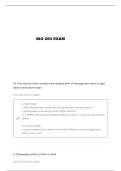 BIO 260 UNIT 4 QUESTIONS AND VERIFIED ANSWERS
