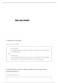 BIO 260 UNIT 3 QUESTIONS AND VERIFIED ANSWERS