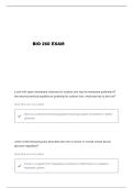 BIOL 260 EXAM 2 QUESTIONS AND VERIFIED ANSWERS
