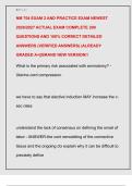 NM 704 EXAM 2 AND PRACTICE EXAM NEWEST  2026&sol;2027 ACTUAL EXAM COMPLETE 200  QUESTIONS AND 100&percnt; CORRECT DETAILED  ANSWERS &lpar;VERIFIED ANSWERS&rpar; &vert;ALREADY  GRADED A&plus;&vert;&vert;BRAND NEW VERSION&excl;&excl;